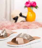 Klapki damskie Skotnicki KL-0529 Beżowe