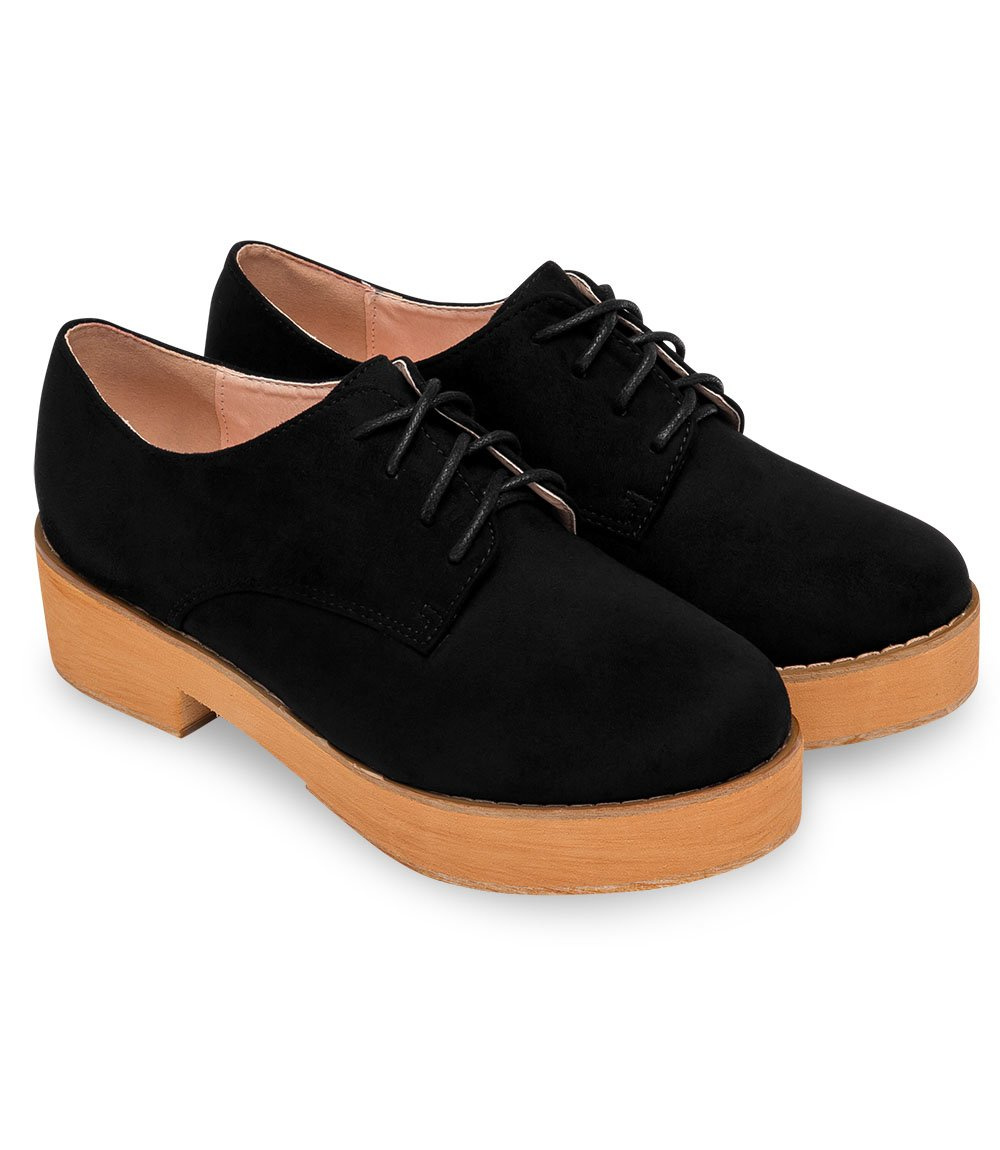 Półbuty damskie Foreverfolie L8218 Czarne