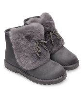 Śniegowce damskie N/M XR180702 Szare