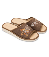 Kapcie damskie Natural Style NS-052 Brązowe