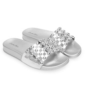 Klapki damskie Sixth Sens H62 Srebrne