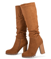 Kozaki damskie Sixth Sens F165 Brązowe