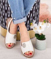 Sandałki damskie Skotnicki S-3-0634 Białe