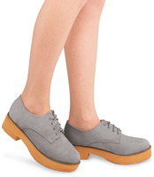 Półbuty damskie Foreverfolie L8218 Szare