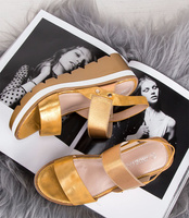 Sandałki damskie Shoesita 6293 Żółte