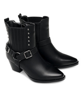 Wegańskie Kowbojki damskie Super Mode 1341 Czarne