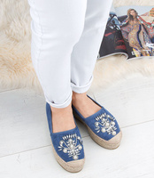 Espadryle damskie Sixth Sens 888-60 Niebieskie