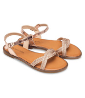 Sandałki damskie Laura Mode F-21 Szampańskie