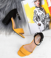 Sandałki damskie Sixth Sens X-117 Żółte