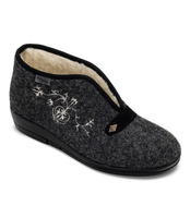 Kapcie damskie Dr Orto 031D028 Grafitowe