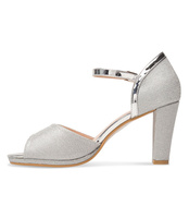 Sandałki damskie Laura Mode WXL001 Srebrne