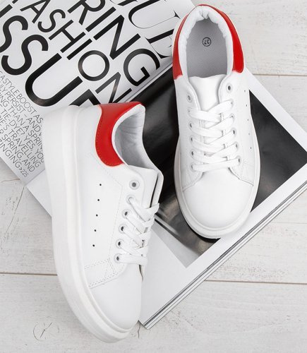 Buty sportowe damskie N/M A5 Biało-Czerwone