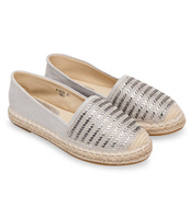 Espadryle damskie Ideal Shoes A-9259 Szare