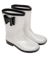 Kalosze dziecięce Lano FMTT-02 Srebrno-Czarne