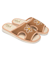 Kapcie damskie Natural Style NS-012 Brązowe