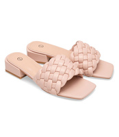 Klapki damskie N/M GQ37 Pudrowy Róż