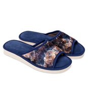Kapcie damskie Natural Style NS-051 Niebieskie