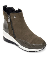 Botki damskie Foreverfolie F5721 Oliwkowe