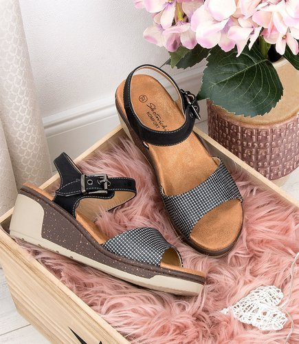 Sandałki damskie Skotnicki S-3-6028 Czarne