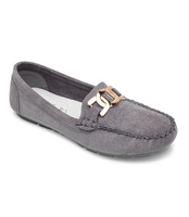 Mokasyny damskie Skotnicki P-3-0580 Szare