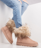 Śniegowce damskie Abloom BM-566 Beżowe