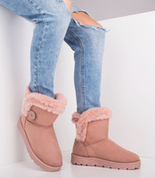 Śniegowce damskie Abloom BM-576 Różowe