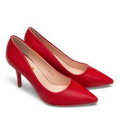 Czółenka damskie Laura Mode QL-263 Czerwone