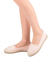 Espadryle damskie Ideal Shoes H-6556 Różowe