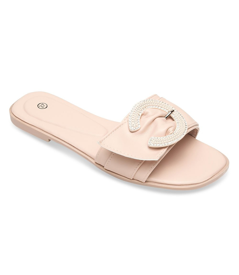 Klapki damskie N/M F-32 Beżowe