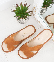 Kapcie damskie Natural Style NS-118 Brązowe