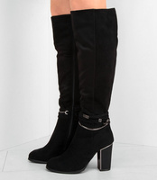 Kozaki damskie Sixth Sens F151 Czarne