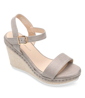 Sandałki damskie Ideal Shoes U-6292 Szare