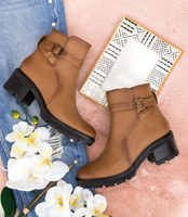 Botki damskie Skotnicki B-3-1354 Brązowe