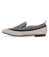 Balerinki damskie Ideal Shoes S-7341 Srebrne