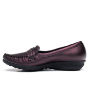 Mokasyny Pesco 377 Bordowe