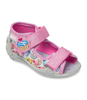 Sandałki dziecięce Befado 242P092 Szare