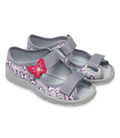 Sandałki dziecięce Befado 969X135 Szare
