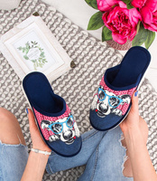 Kapcie damskie Natural Style NS-126 Różowe Pies