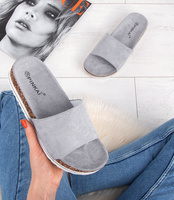 Klapki damskie Pinkai W005 Szare