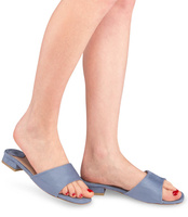 Klapki damskie Bestelle W-89 Niebieskie