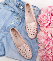 Balerinki damskie Skotnicki P-3-0568 Różowe