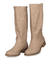 Kozaki damskie Super Mode 9263 Beżowe