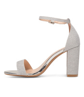 Sandałki damskie Laura Mode QL-163 Srebrne