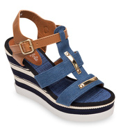 Sandały damskie Foreverfolie YQ05 Niebieskie