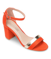 Sandałki damskie Laura Mode QL-110 Pomarańczowe