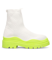 Buty sportowe N/M 88-56 Biało-Zielone