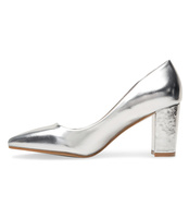 Czółenka damskie Abloom A120-2 Srebrne