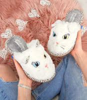 Kapcie damskie Natural Style NS-228 Białe