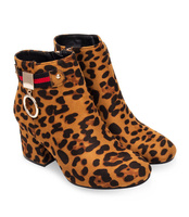 Botki damskie Bello Star B8816-1 Panterka