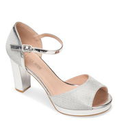 Sandałki damskie Laura Mode WXL002 Srebrne